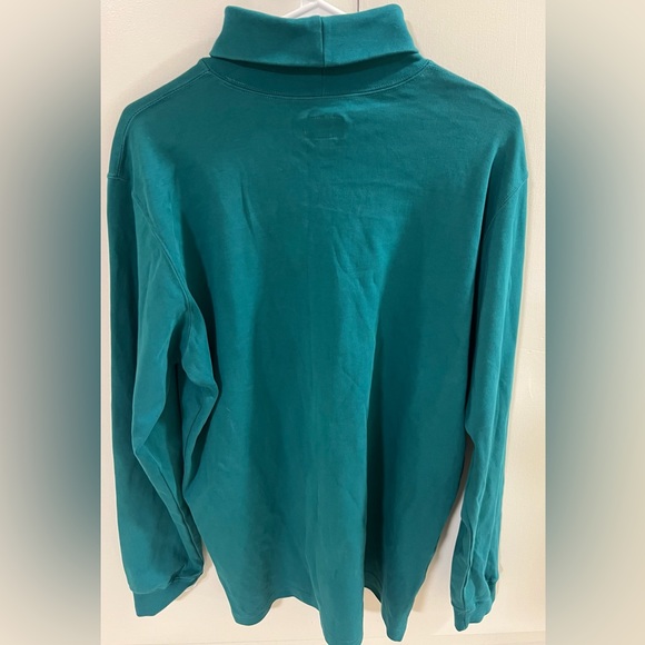 SUPREME SOLID GREEN LONG SLEEVE TURTLENECK BLACK BOX LOGO MEN’s L - Picture 5 of 5
